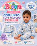 Pijama Infantil Soft Felpudo Sonho Azul — A Cobertinha que Veste